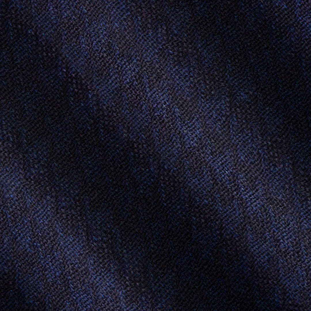 10064.24/6 | Wool Cashmere Pied De Poule | Blue | 14 Meter
