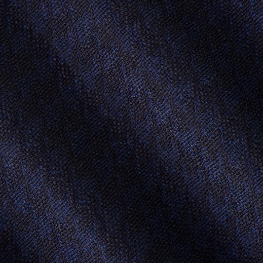 10064.24/6 | Wool Cashmere Pied De Poule | Blue