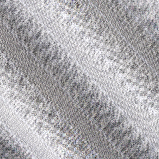 10068.2/1 | Wool Silk Linen Stripe | L. Grey