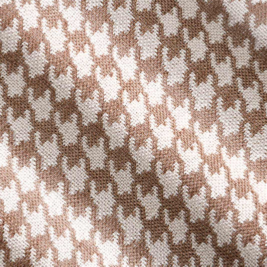 10071.1/41 | Linen Wool Silk Pied De Poule | Sand