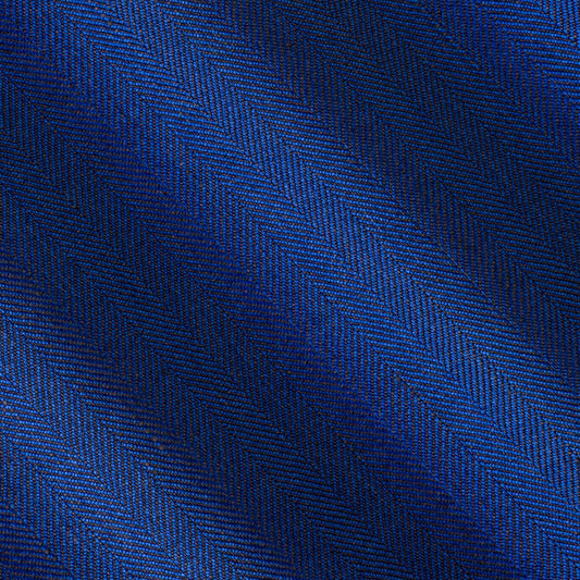 20018.1/9033 | Linen Wool Silk Herringbone | Bright Blue