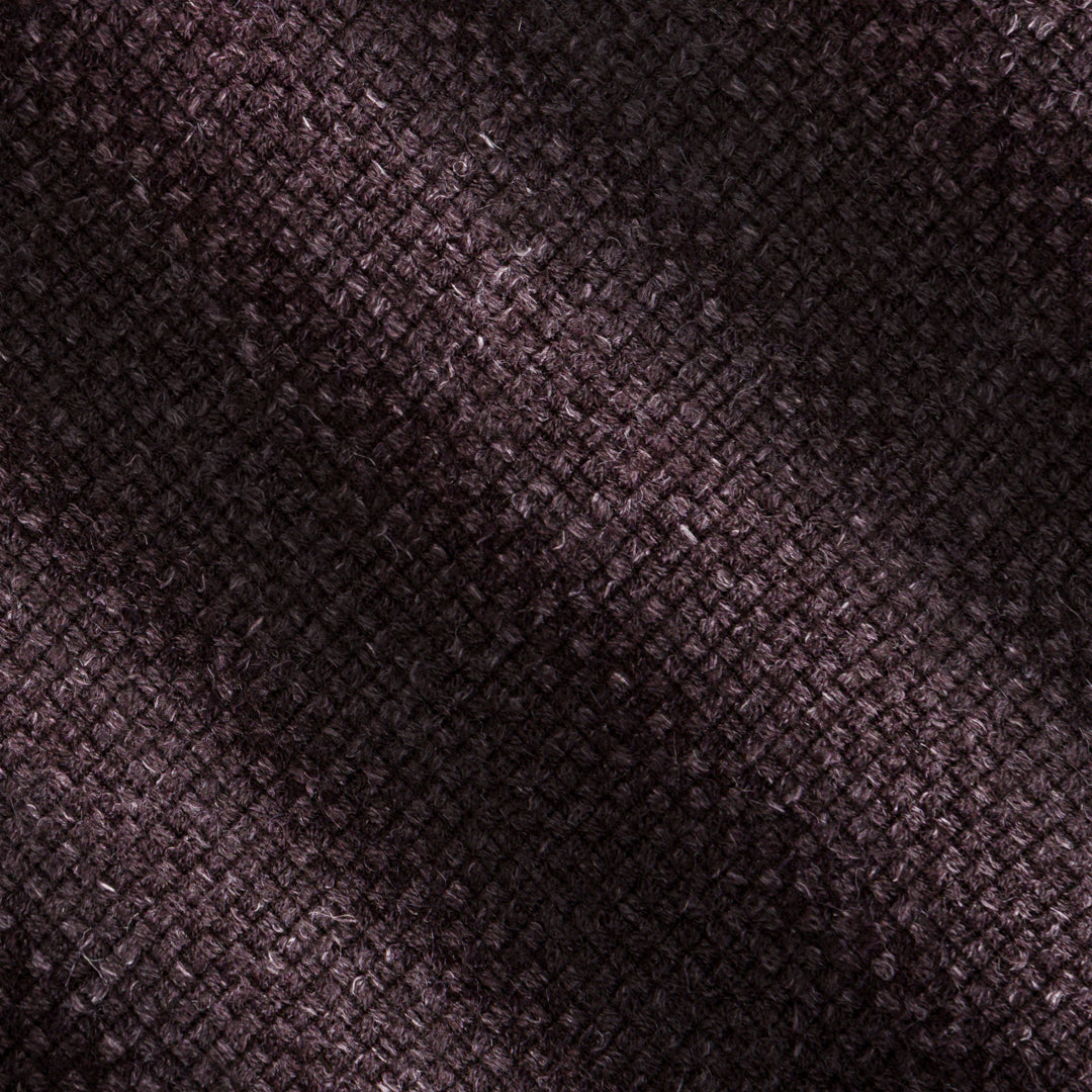 21015.1/9243 | Wool Linen Silk Hopsack | Dark Brown | 12,9 Meters